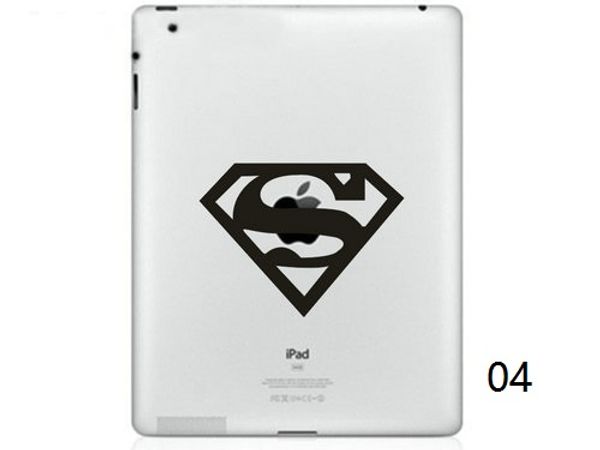 Hot Originality Cartoon-5 series Vinyl Tablet PC Decal Black Sticker Skin for Apple iPad 1 -2 - 3 - 4 - Mini Laptop Skins Sticker