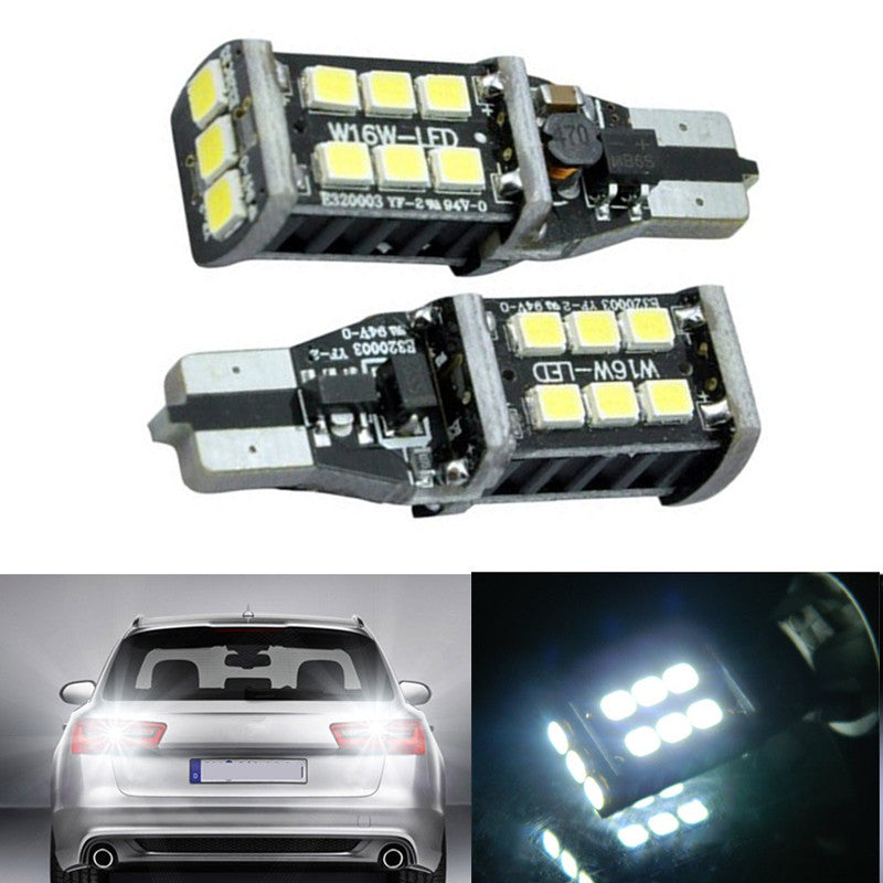 Car Auto Super White 15SMD T15 LED Universal Canbu ERROR FREE Brake Light Bulbs 12V DC