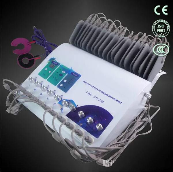 2022 Newest 2 In 1 Russian Wave Tens Slimming Machine Ems Electric Muscle Stimulator Pads Belt For Tens Plus Heating Weight Reduce