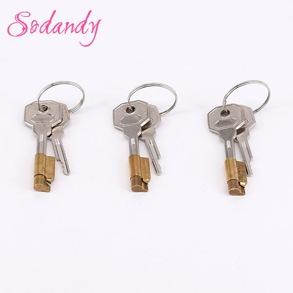 SODANDY 3set Magic Lock And Keys Device Component For New Chastity Mens Cage Restraint Stealth Locks