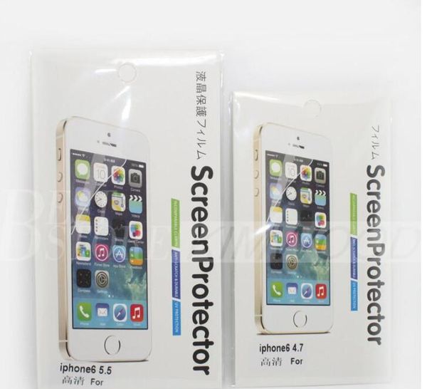 Clear Screen Protector Guard Film For Iphone 8 X 7 plus Iphone 6S plus 5S Samsung Galaxy Note 5 Note 4 S8-S7-S6-S5