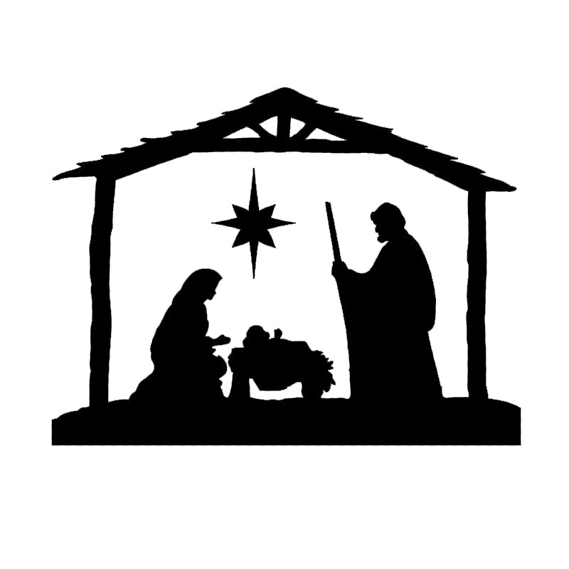 Hot Sale Car Stying Nativity Scene Christmas Wall Fashion Car Styling Funny Sticker Vinyl Decal Car Window Jdm