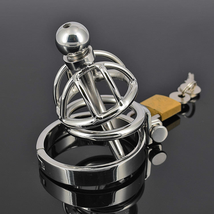 Male chastity belt, 922S male stainless steel chastity with catheters, cock cages with a lock chastity devices for men