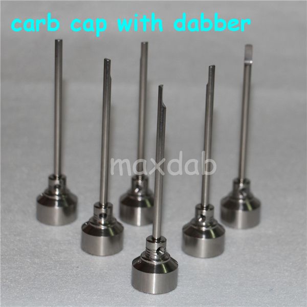 hand tools Gr2 Domeless Titanium Nails 6 In 1 Bongs Tool Set 10mm 14mm & 18mm Nail Carb Cap Dabber For Glass Bong