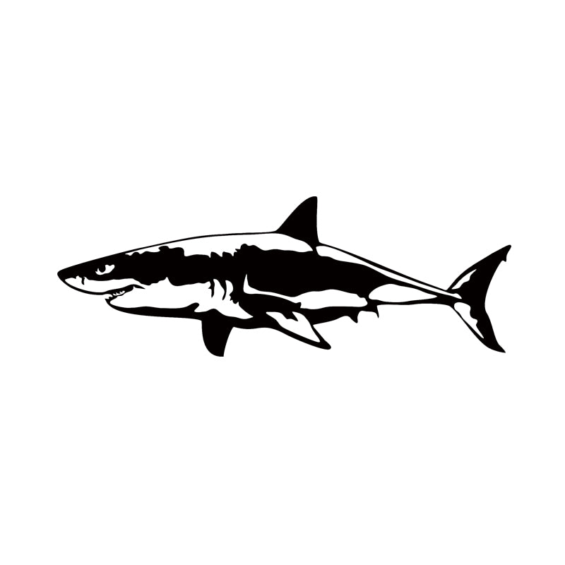 Great White Shark Vinyl Decal Car Window Bumper Sticker Fish Jaws Car Accessories Jdm