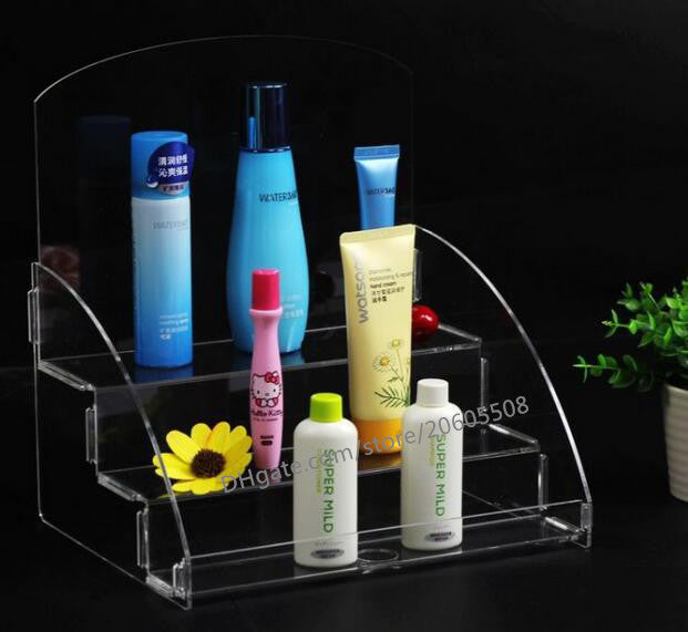 Free shipping Multifunctional acrylic Cosmetics storgae rack digital products mobile phone jewellery wallet purse display stand holder