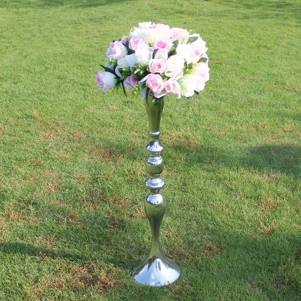 3 Color 73cm height metal candle holder candle stand wedding centerpiece event road lead flower rack 10 pcs- lot