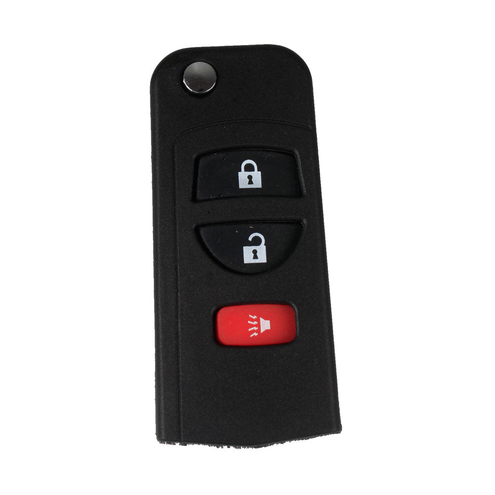 3 Buttons Flip Folding Remote Key Shell Fob Case For NISSAN Quest Murano Armada Titan Xterra Frontier Pathfi Tire Pressure Alarm car-styling