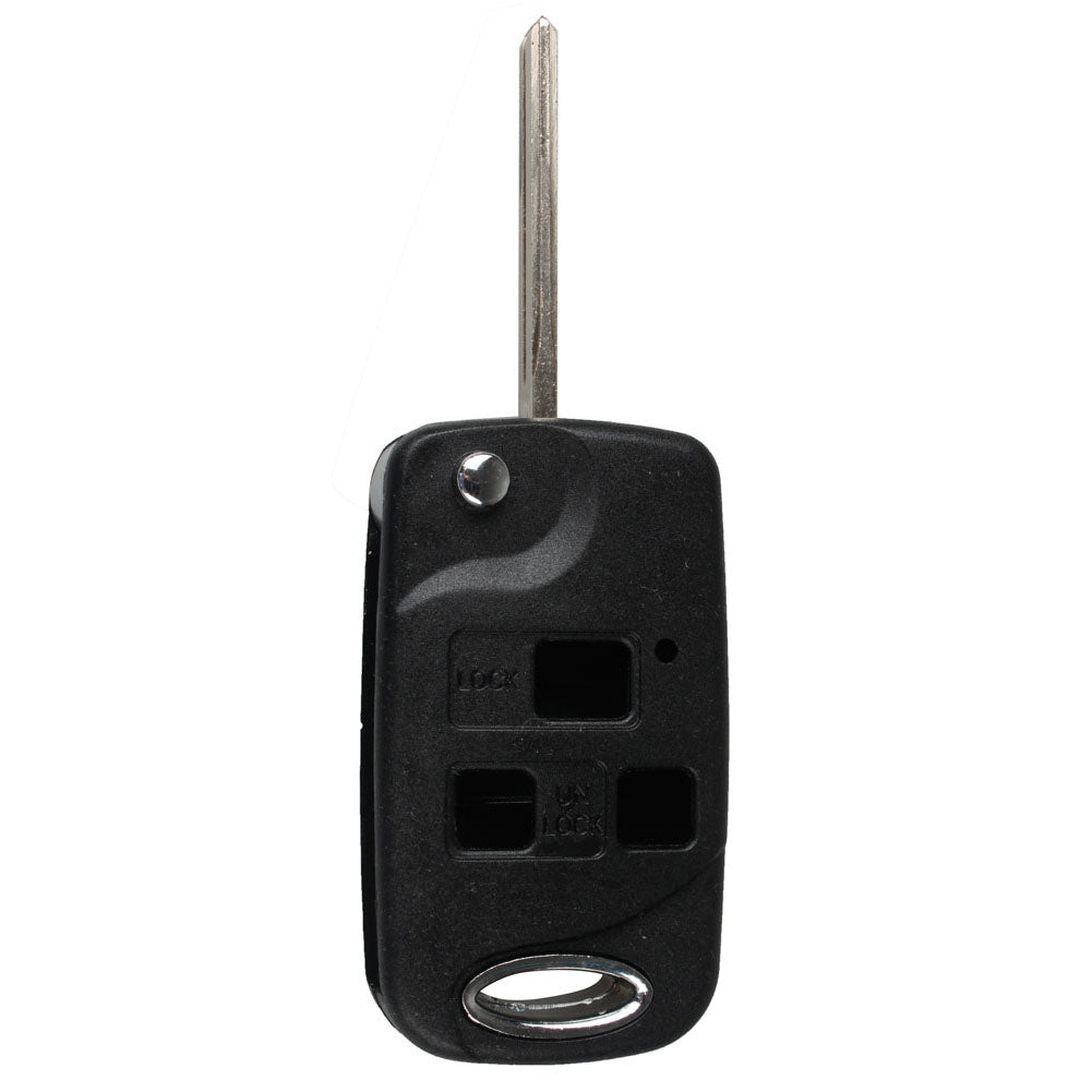 3 Button CONVERSION Flip Folding Modified Remote Key Fob Case Shell For Lexus IS200 GS300 LS400 RX300 Tire Pressure Alarm car-styling