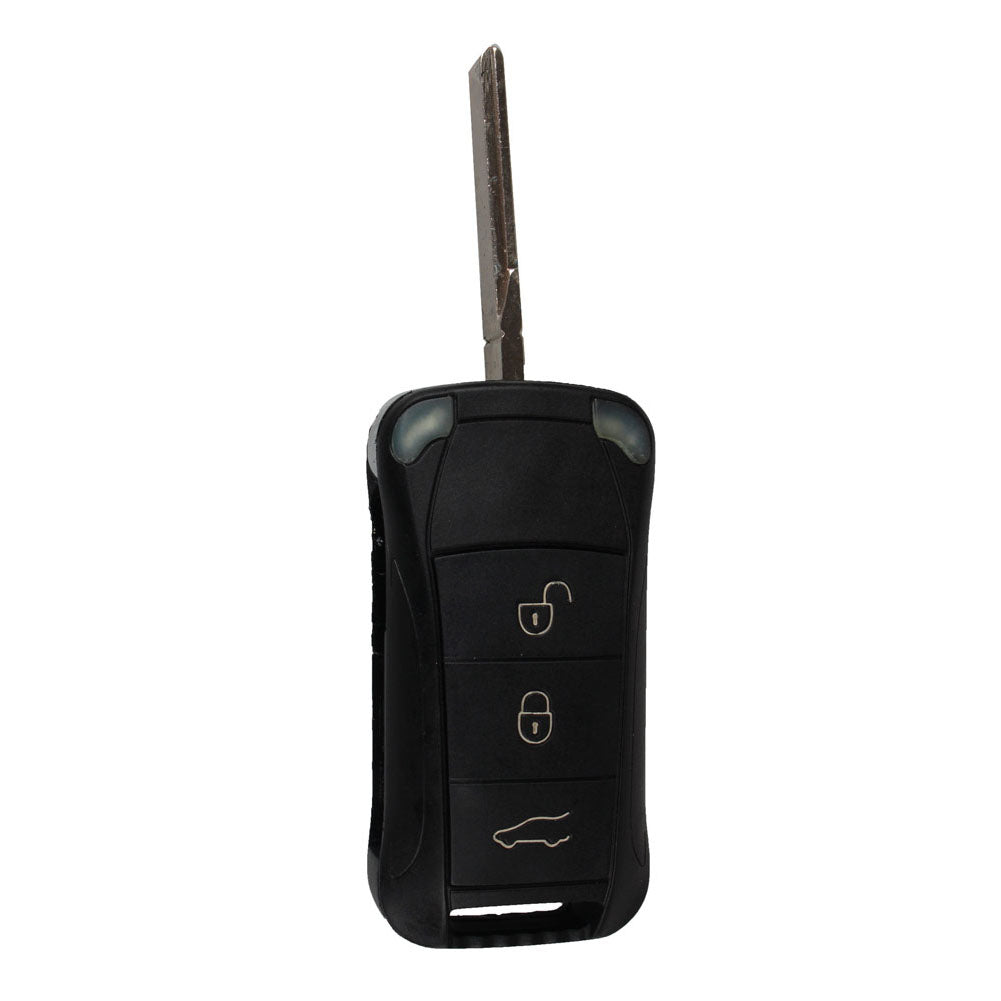 3 Buttons Key Shell Remote Key Fob Case For Porsche fit Cayenne HAA blade Tire Pressure Alarm car-styling
