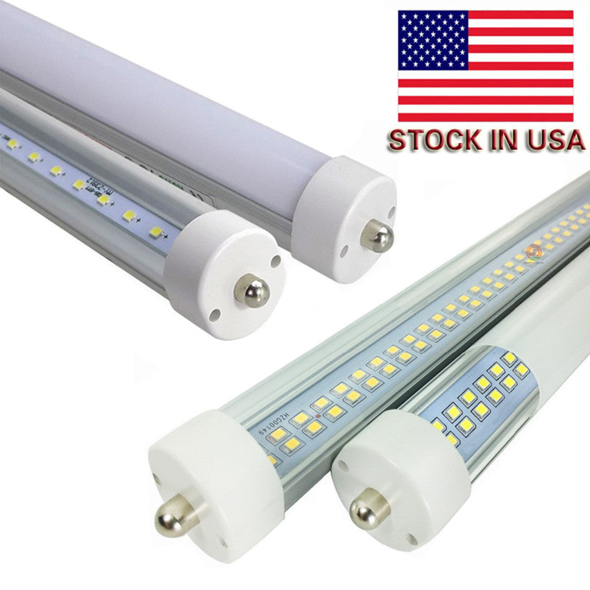 UL FCC 8ft led t8 tubes T8 Single Pin FA8 LED Tubes Light 45W 72W High Lumens AC 85-265V Stock In US