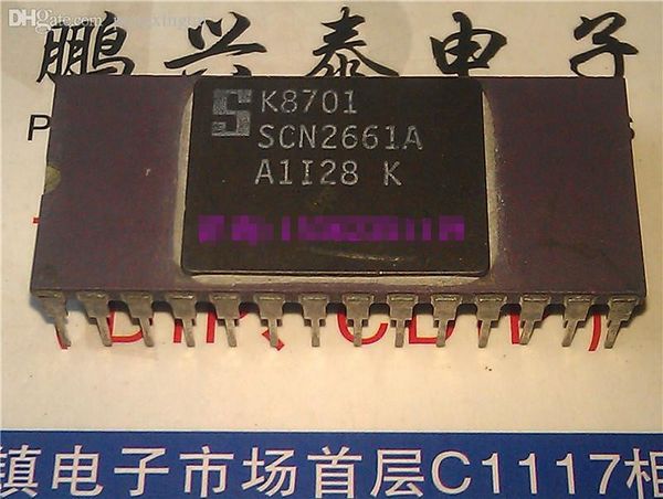 SCN2661A, SCN2661AA1I28, CDIP-28 pinos pacote de cerâmica. Interface de comunicações programável aprimorada EPCI  Microelectronics  IC