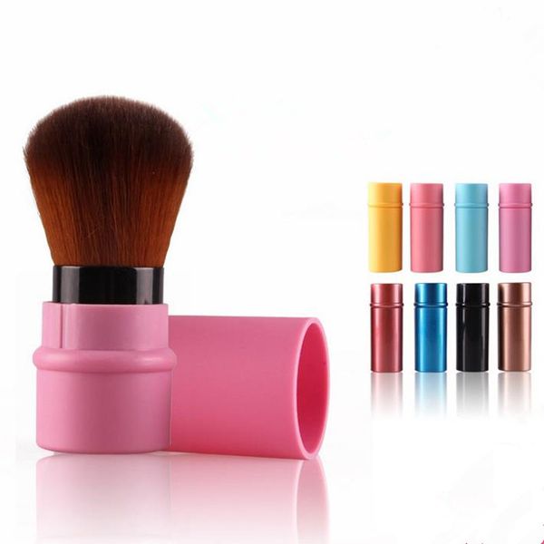 Single retractable makeup brush telescopic style face cosmetic powder blusher brush portable make up tools F20171060
