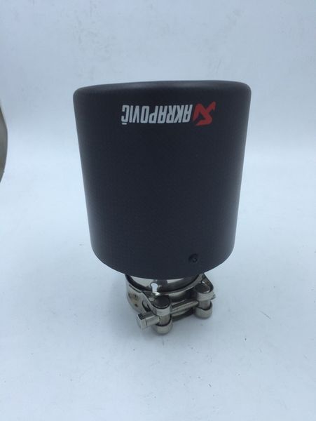 classical Inlet51-54-57-60-63-80mm outlet76-89-101-114mm carbon fiber 304 Stainless Steel exhaust tip exhaust pipe muffler