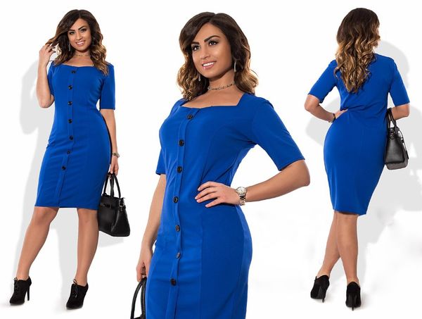 Wholesale- 5XL 6XL Large Size 2017 Summer Dress Big Size Blue Red Black Bodycon Dress Work Office Dresses Plus Size Women Clothing Vestidos