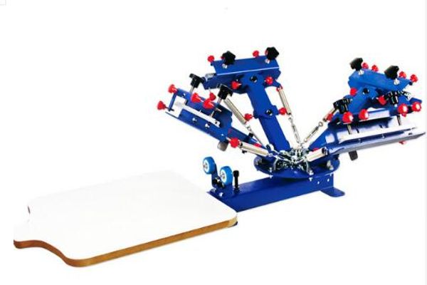 New! 4 color 1 station Micro Registration silk screen printing machine t-shirt printer press equipment carousel