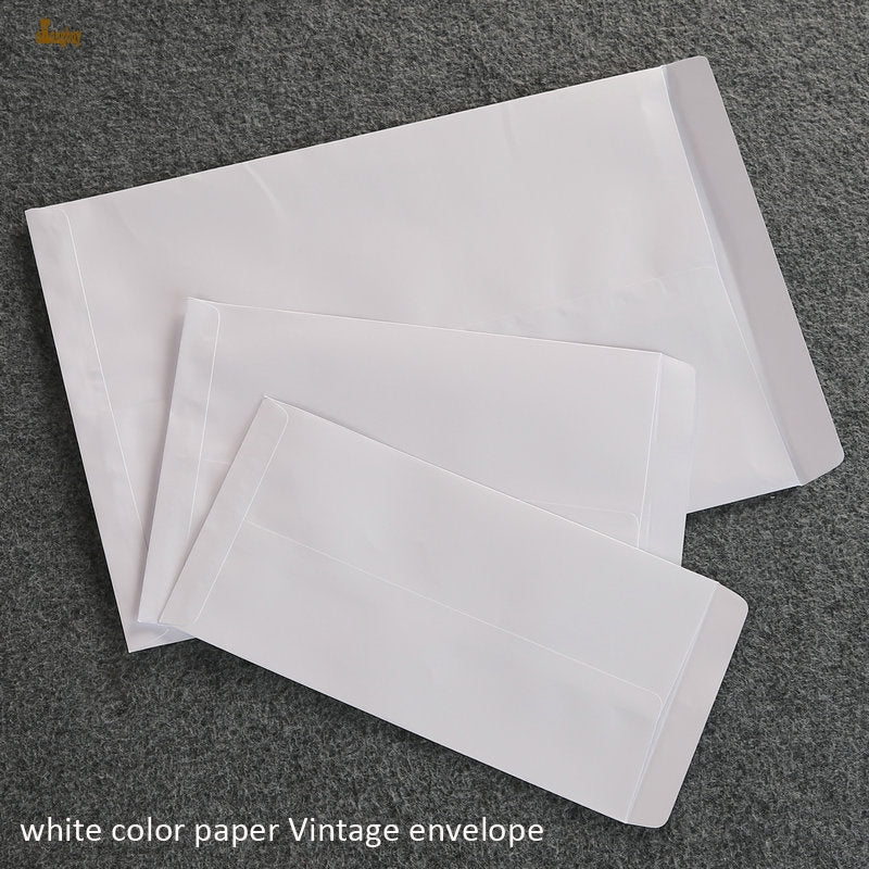 2018 Limited Real 100pcs-lot 32x23cm Blank China Vertical Envelope Gift Mailer for Cash-seed- Kraft Paper Brown -white Color 120gsm Vintage