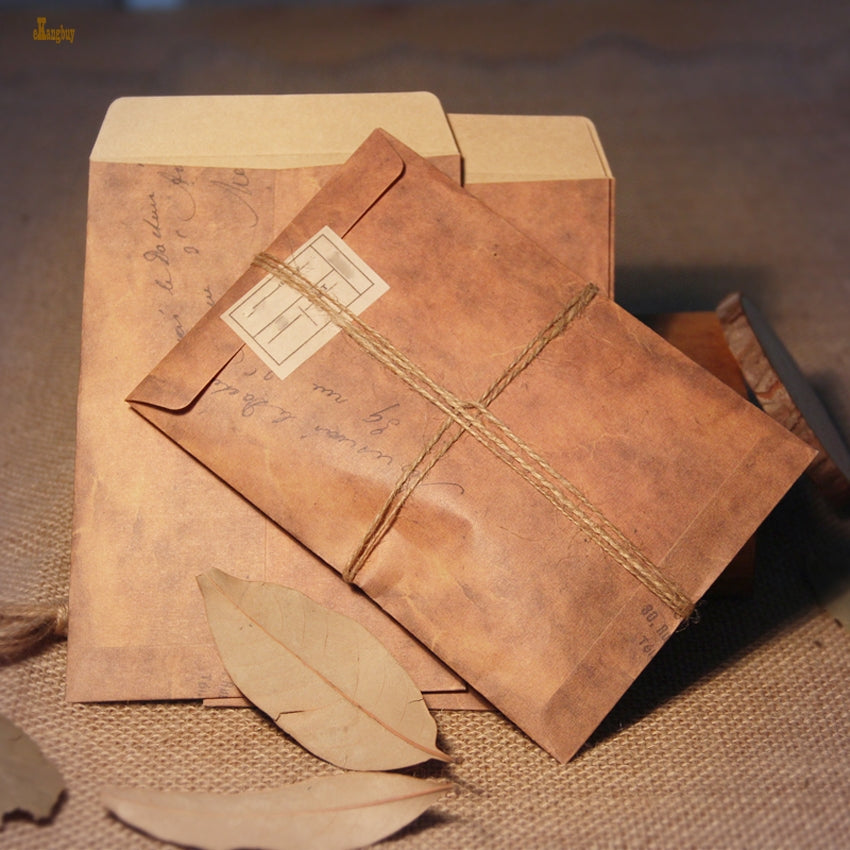 100pcs L*W: 16cmx11cm Vintage Kraft DIY Multifunction envelope -Gift envelopes for wedding - Kraft paper wedding envelope office