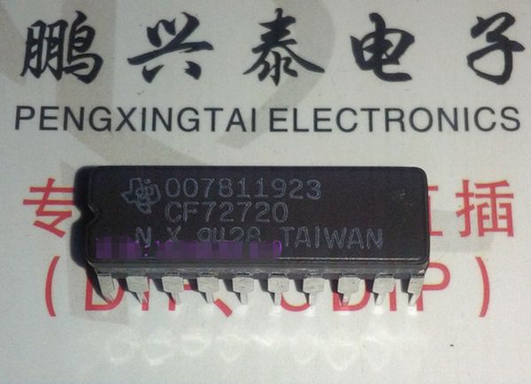 Ti . 007811923 - CF72720 . CF72720N - dual in-line 20 pins dip ceramic package Integrated circuits Chips, CDIP20 . Electronic Components ICs