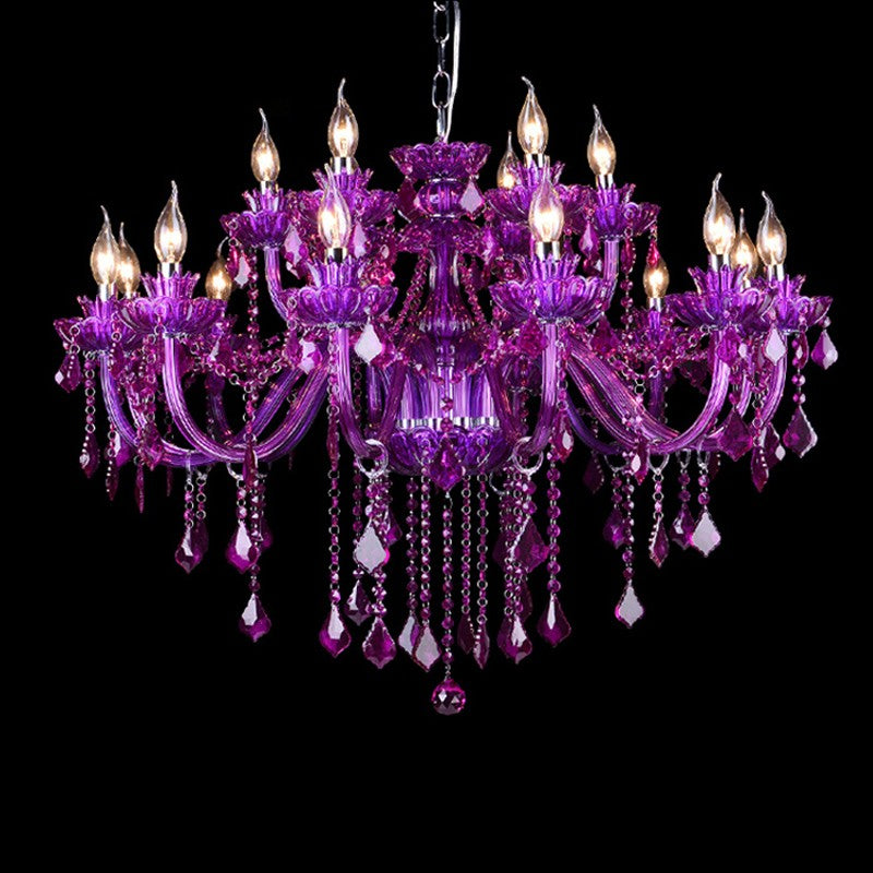 Luxury fashion living room crystal Chandeliers Modern restaurant Home Pendant lamps Bedroom shop candle chandelier lighting Hotel Hall Staircase lig