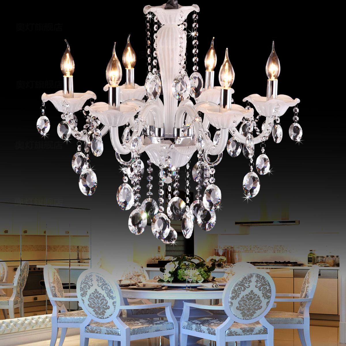 Luxury fashion dining room bar Chandelier crystal light modern living room bedroom candle lighting lamps chandelier Lighting LED chandelier