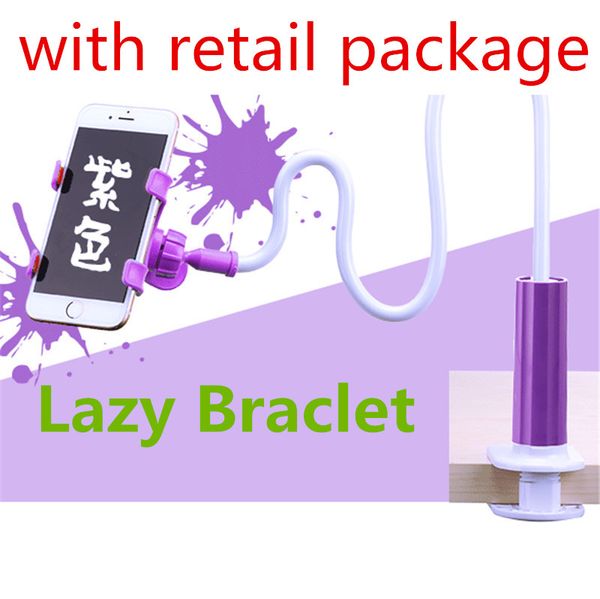 360 Degree Flexible Long Arms Phone Holder Universal Lazy Bracket For iPhone samsung Desktop Bed Tablet Stands