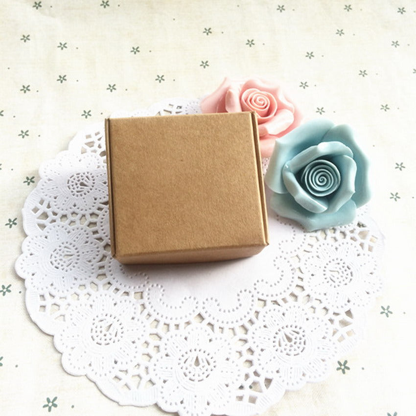 tubetes 50pcs lxwxh 5 8x5 6x2cm retro kraft paper packaging packing boxes jewelry wedding candy party favor gift box free