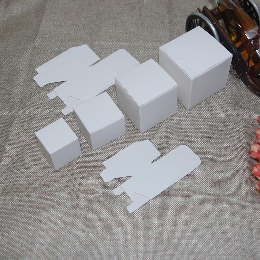 2016 Cinta Aislante 50pcs-lot 7cmx7cmx5cm-12cm 8sizes White Kraft Paper Box Lipstick Perfume Essential Oil Bottle Packaging for Valve Tube