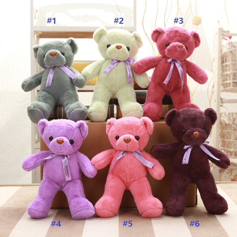 Teddy Bears Toys 30cm Kawaii Stuffed & Plush Animals Soft Bear Dolls for Kids Birthday Gifts