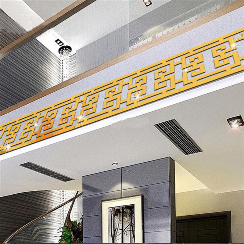 On sale 10 pcs-set Puzzle Labyrinth Acrylic Mirror Wall Decal Art Stickers Ar-hall Bedroom Home Decor