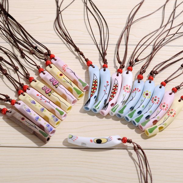 Multicolor Ceramic Whistle Chiense Traditional Craft Home Decoration Wholesale Promotion Gifts