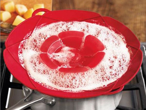 30pcs-lot Silicone Cookware Pot Lid Cover For Pan Pot Flower Shape Spill Stopper Cooking Tools