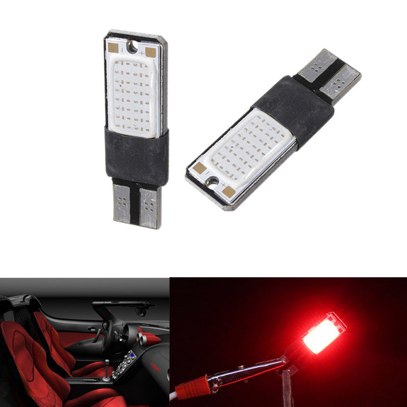 6x WHITE Yellow RED PINK BLUE ICE-BLUE COB LED Car Vehicle Light T10 168 194 2825 W5W 2886 Bulbs DC 12V