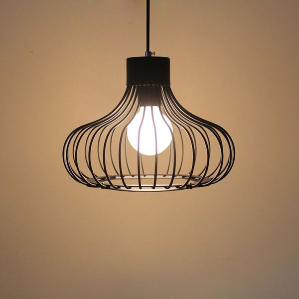 Modern Nordic Iron Cage Kid&#039;s Bedroom Pendant Lamps Bar Counter Dining room Hanging Lights Corridor Hallway Balcony Pendant Lamp
