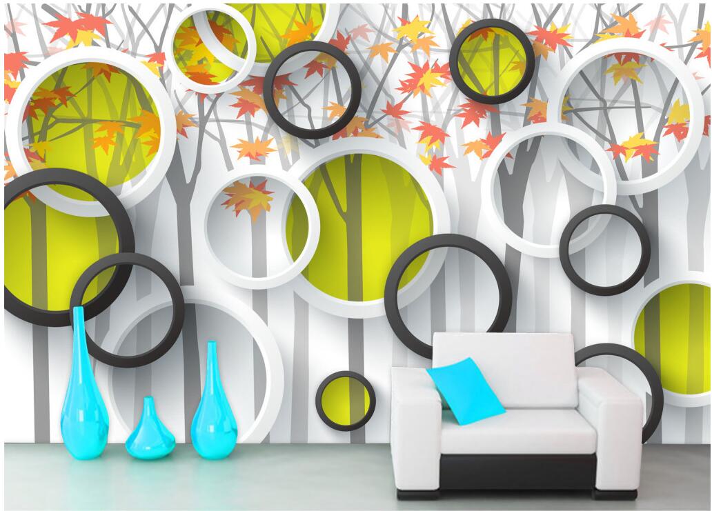 3d wallpaper custom photo Forest Simple Tree 3D TV Background wall decoration painting 3d wall murals wallpaper for walls 3 d living room