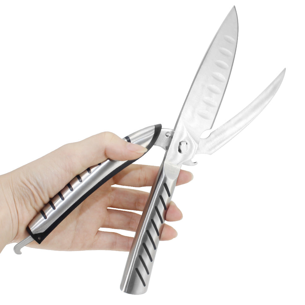 2021 Family & Car Camping Kitchen Scissors Knife For Fish Chicken Household Stainless Steel Multifunction Cutter Shears