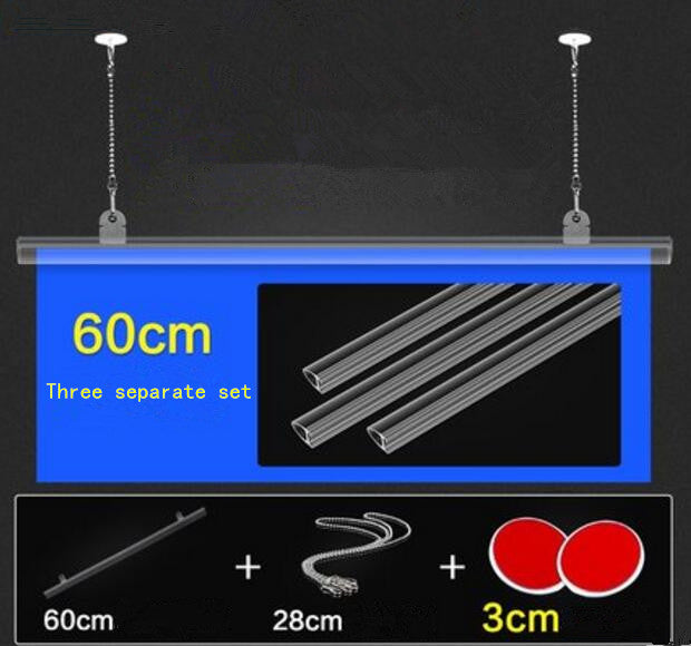 Hot sale poster banner sign Hanger Strip extruded pop signage clip frame holder tube poster rail hook support system display stand