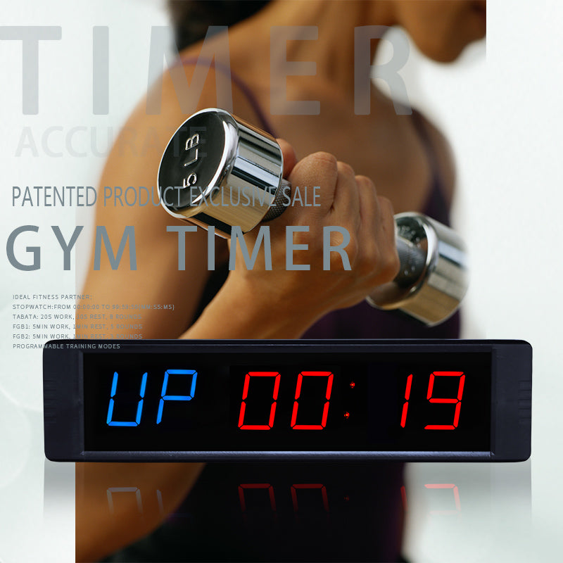 [GANXIN]Premium LED Programmable CrossFit Interval Wall Timers Gym Timers with Wireless Remote. Tabata, EMOTM, Stopwatch, Count Up-Down, MMA