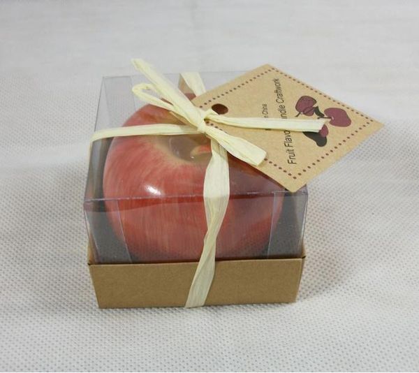 New Arrive Vintage Apple candle home docor romantic party decorations Apple scented candles Birthday Christmas wedding decor candles