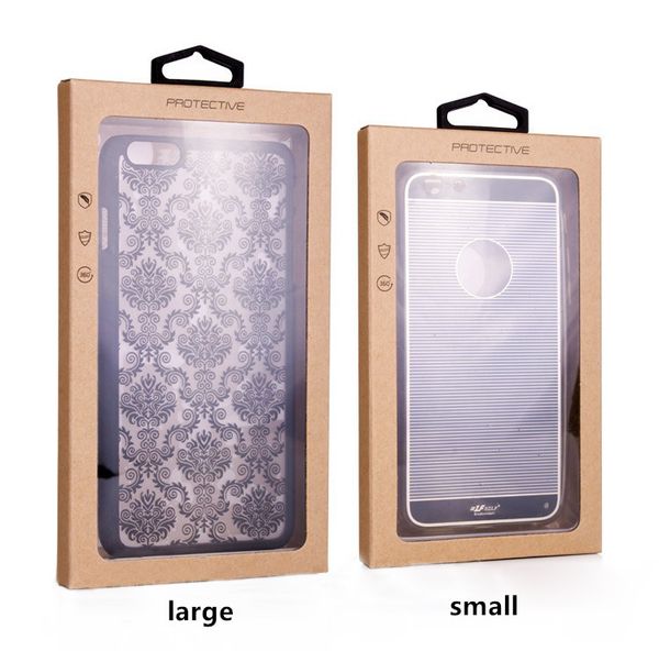 50 pcs Custom Kraft Paper Packaging Box for iPhone 8 iPhone X Case Paper Box for iPhone 7 Plus Case Retail Packaging for NOTE 8 Case