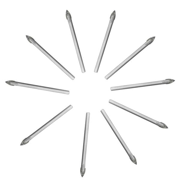Freeshipping Different Quality 10Pcs-lot 6mm Dia Brand new Spear Point Head Ceramic Marble Tile Glass Drill Bit Durable in use