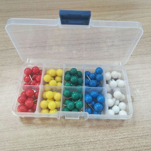 3-8 inch Candy colors ball Push Pin Thumb Tack 100 pcs-set 5 color mixed
