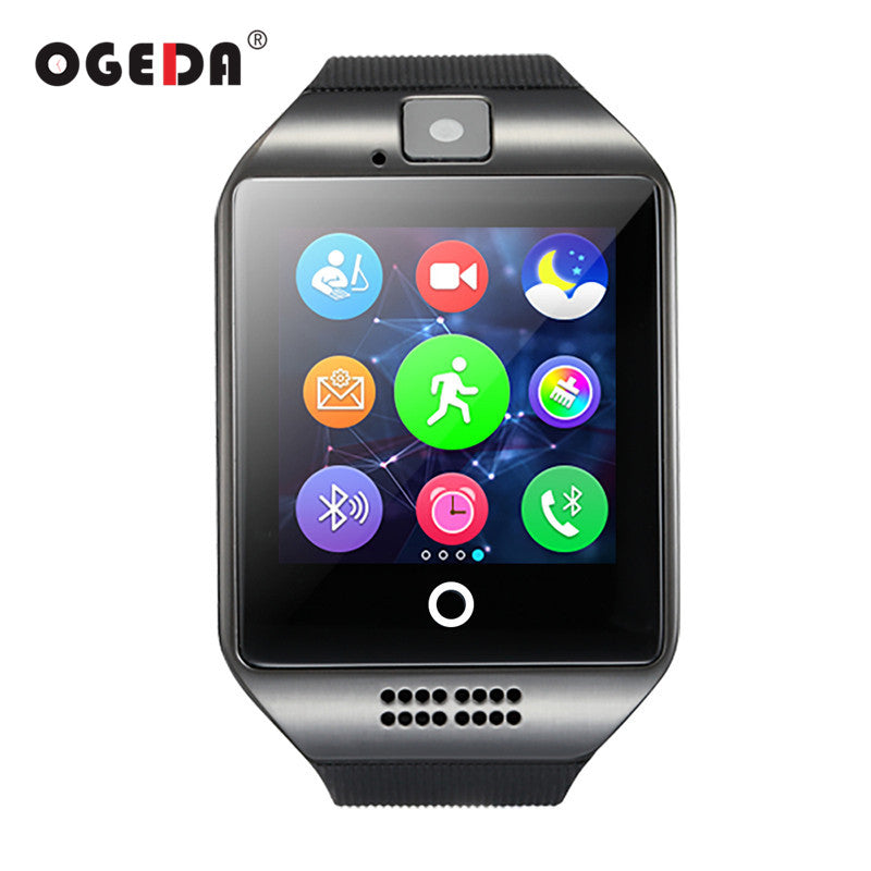 Smart Watch Q18 Passometer Smart Clock with Touch Screen Camera TF card Bluetooth Smartwatch for Android IOS Phone Men Watch