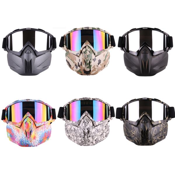 2017 New Cycling Face Mask Motorcross Glasses Outdoor Sport Ski Snowboard Eyewear Anti Wind Face Mask Bicycle Motorcycle Goggles
