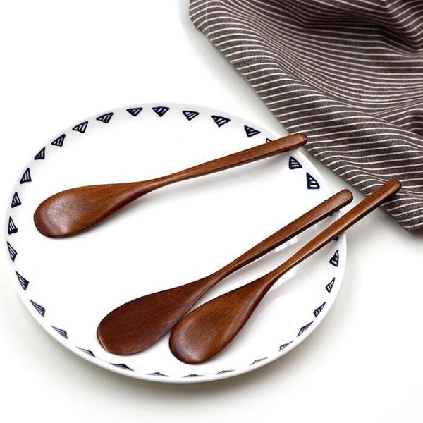 18*3cm Nanmu Wooden Spatula Jam Butter Spreader Cake Knife Salad Cheese Mixing Scraper Utensils Baking Tool ZA6292