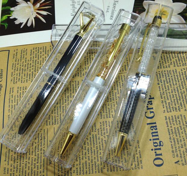 Hot sale 10pcs Pen box Cosmetic Brush Eyeshadow Pencil color Pen Lipstick Display box Cosmet Support case Crystal pencil shelf