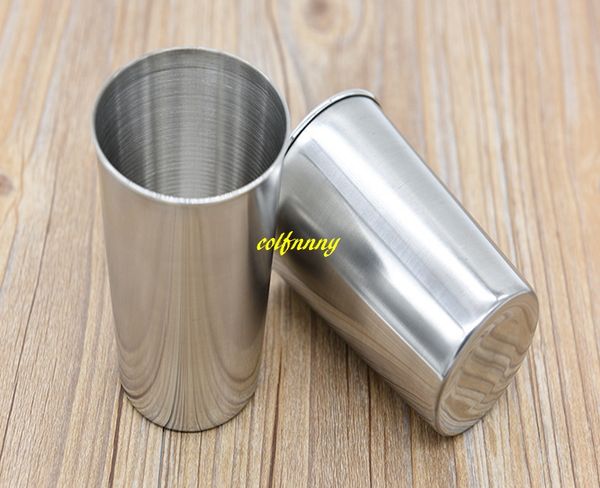 100pcs-lot FAST shipping 300ml Stainless Steel Cups Wine Beer Coffee Whiskey Mugs Outdoor Travel Cup