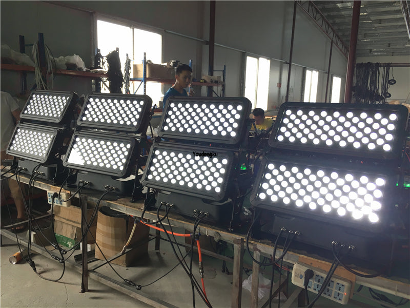 4 pieces LED double washer light 120X10W Wall Washer RGBW 4 IN 1 led wall washer outdoor city color light