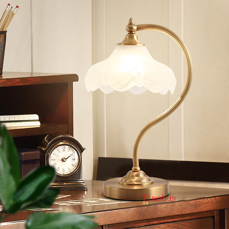 American hotel Club desk lamp Bedroom bedside Glass light Living room table Lamp sofa reading lights European Study
