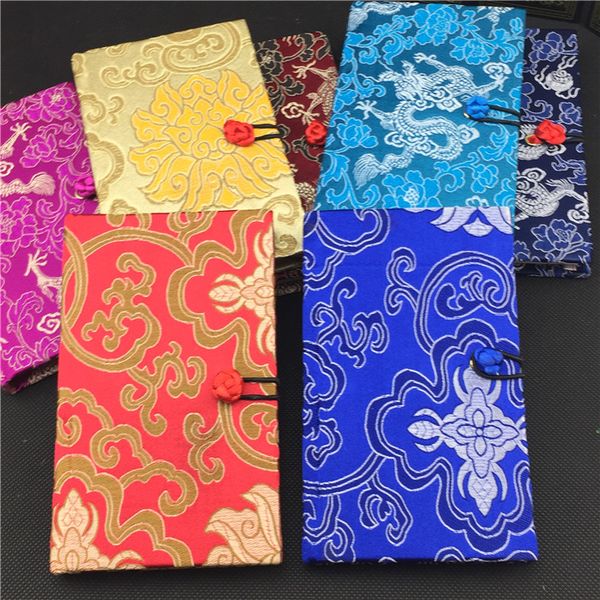 Luxury Hardcover Chinese Notebook Vintage Gift Color Adult Diary Blank Silk brocade Craft Notepad Notebook 1pcs